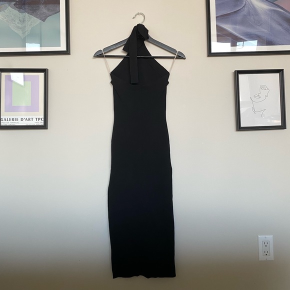 Aritizia Cayenne Halter Dress in Black - Picture 6 of 9